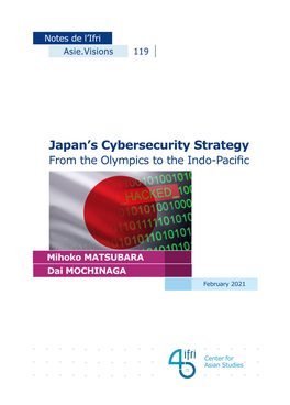 Japan's Cybersecurity Strategy: from the Olympics to the Indo-Pacific