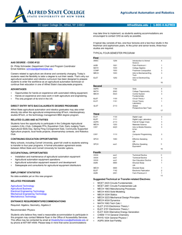 Agricultural Automation and Robotics