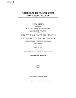 Safeguarding the Financial System from Terrorist Financing