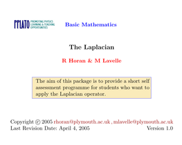 The Laplacian