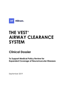 The Vest® Airway Clearance System Clinical Dossier