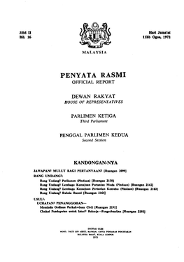 Penya Ta Rasmi Official Report