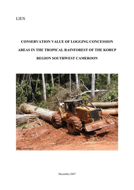 Conservation Value of Logging Concession Areas in the Tropical Rainforest of the Korup Region, Southwest Cameroon