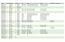 District Chamberlegislator Partydate Time Location Address Phone