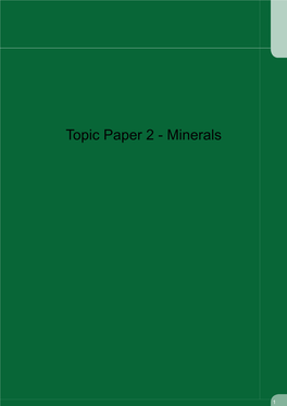 Waste & Minerals Scoping Report