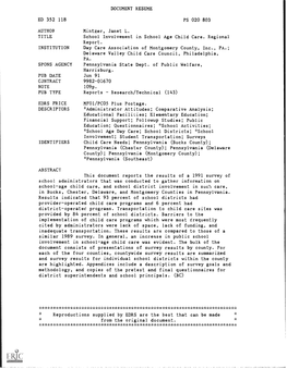 ED 352 118 SPONS AGENCY CONTRACT PUB TYPE EDRS PRICE DESCRIPTORS ABSTRACT Results Indicated That 93 Percent of School Districts