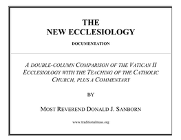 The New Ecclesiology