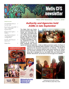 Metis CFS Newsletter