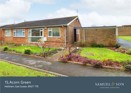 15, Acorn Green Hailsham, East Sussex, BN27 1TB