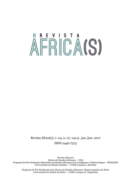 Revista África[S], V. 04, N. 07, 142 P., Jan./Jun