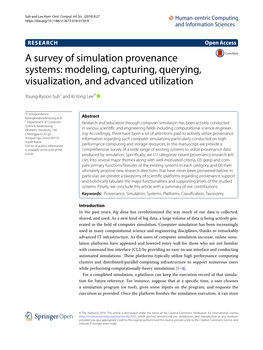 A Survey of Simulation Provenance Systems: Modeling, Capturing, Querying, Visualization, and Advanced Utilization