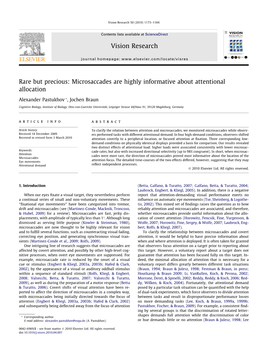 Microsaccades Are Highly Informative About Attentional Allocation