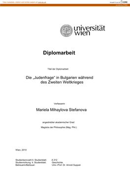 Diplomarbeit