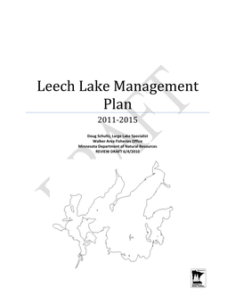 Leech Lake Management Plan 2011‐2015