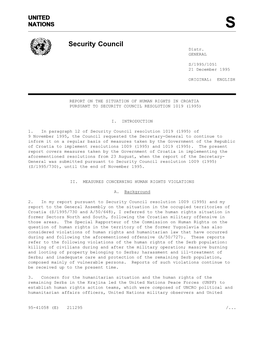 Security Council Distr