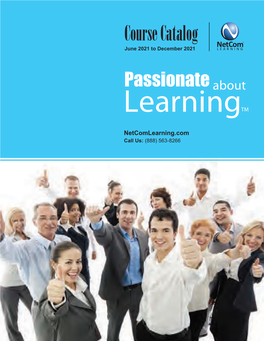 Course Catalog TM Netcom June 2021 to December 2021 LEARNING