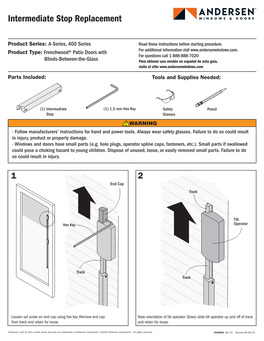 Intermediate Stop Replacement A-Series 400 Series Frenchwood