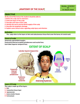 ANATOMY of the SCALP] Dr