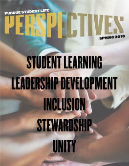 Purdue Student Life Perspectives Spring 2018