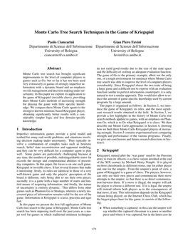 Monte Carlo Tree Search Techniques in the Game of Kriegspiel