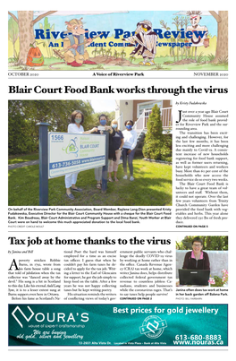 Blair Court Food Bank Works Through the Virus