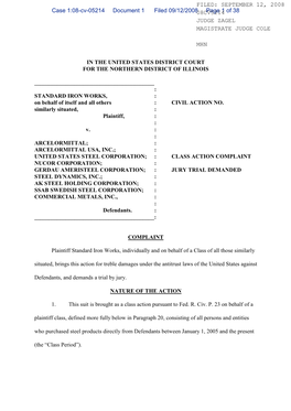 Case 1:08-Cv-05214 Document 1 Filed 09/12/2008 Page 1 of 38