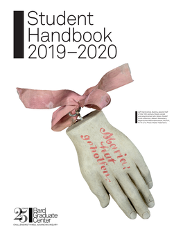 Student Handbook 2019–2020