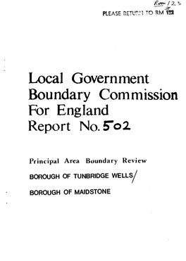 Local Government Boundary Commission for England Report No