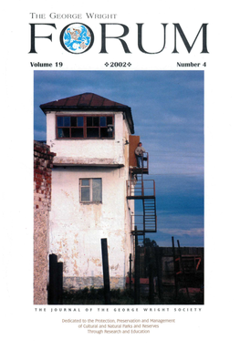 THE GEORGE WRIGHT Volume 19 2002< Number 4