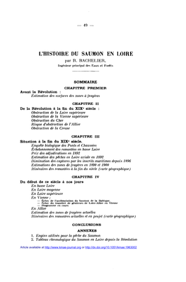 L\'Histoire Du Saumon En Loire