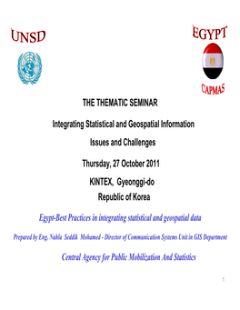 Integrating Statistical and Geospatial Information Issues and Challenges
