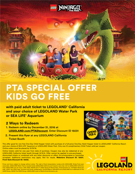 Pta Special Offer Kids Go Free