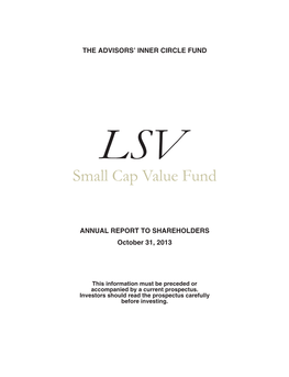 Small Cap Value Fund