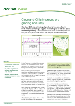 Cleveland-Cliffs Improves Ore Grading Accuracy