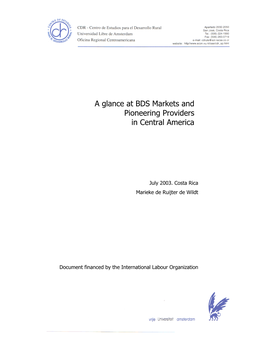 A Glance at BDS Markets and Pioneering Providers in Central America