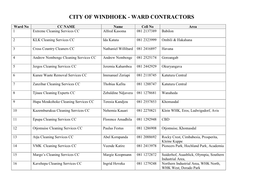 Wardcontractorsinformation.Pdf