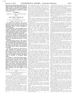 Extensions of Remarks E507 HON. JOHN J. DUNCAN