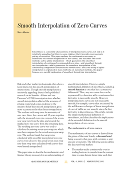 Smooth Interpolation of Zero Curves (Pdf)
