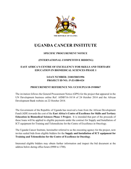 Uganda Cancer Institute