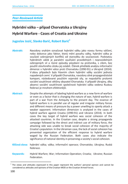 Cases of Croatia and Ukraine