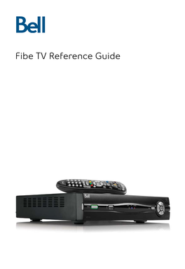 Bell Fibe TV Guide and Menus