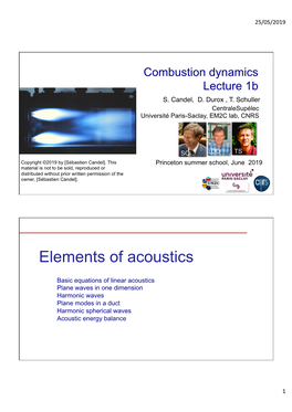 Elements of Acoustics