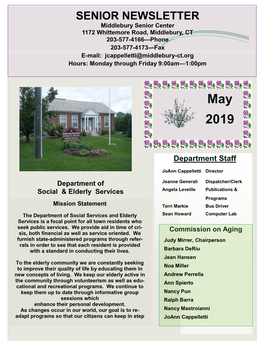 May 2019 Senior Newsletter