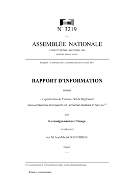 N° 3219 Assemblée Nationale