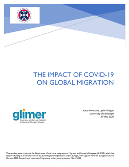 The Impact of Covid-19 on Global Migration
