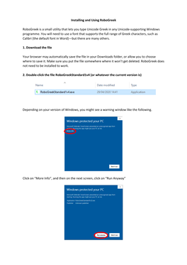 Download Just the Instruction Manual for RGS 1.5 As PDF File