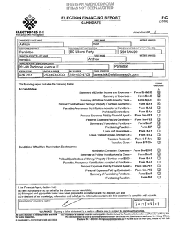 BC Liberal Party I 12017105109 I FINANCIALAGENTS LAST NAME -·-·~