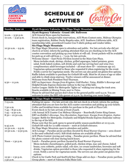 Coaster Con 42 Schedule