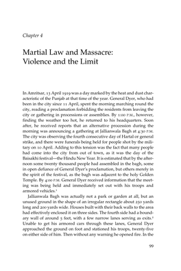Martial Law and Massacre: Violence and the Limit