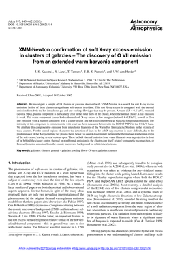 XMM-Newton Confirmation of Soft X-Ray